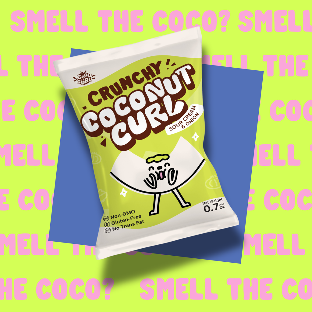 COCOCURL Crafted Crunchy Coconut Chips – Sour Cream & Onion