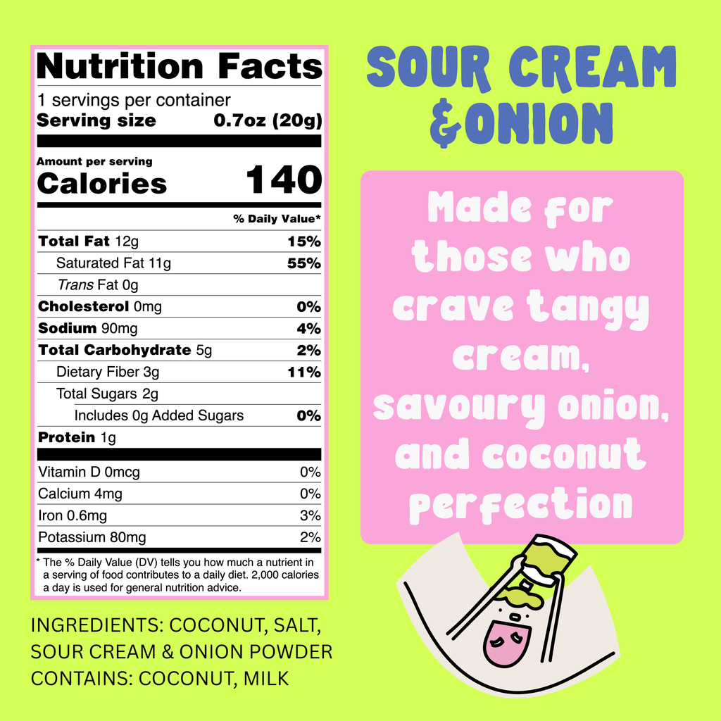 COCOCURL Crafted Crunchy Coconut Chips – Sour Cream & Onion