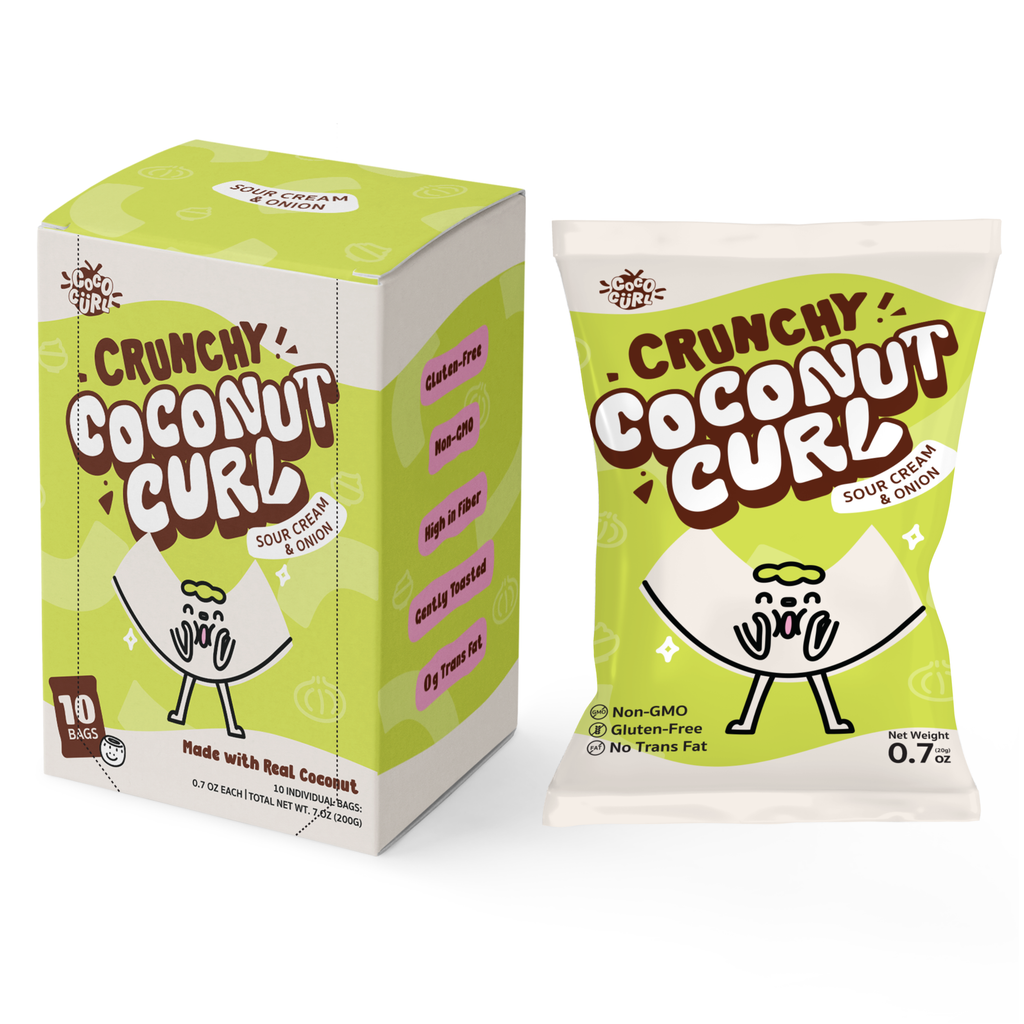 COCOCURL Crafted Crunchy Coconut Chips – Sour Cream & Onion