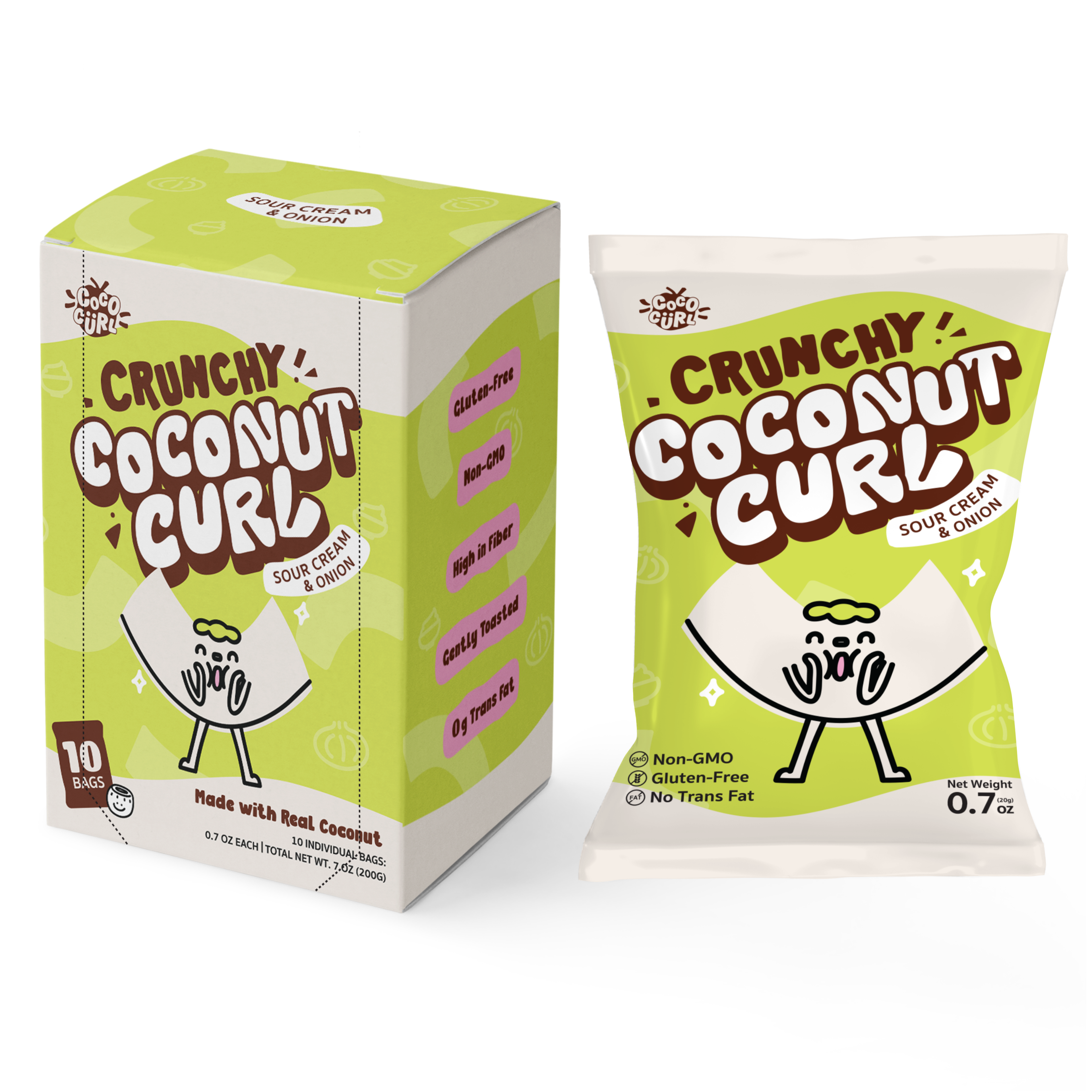 COCOCURL Crafted Crunchy Coconut Chips – Sour Cream & Onion